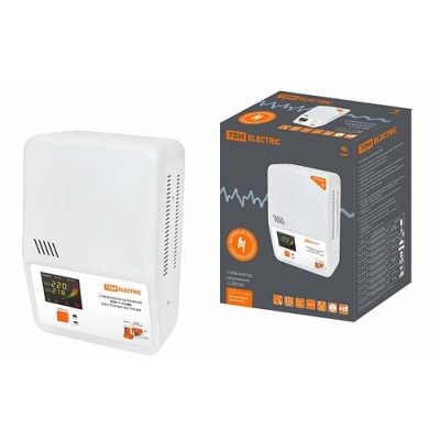 Стабилизатор напряжения ССР1-1-12 кВА электронный настенный TDM Стабилизатор напряжения ССР1-1-12 кВА электронный настенный TDM