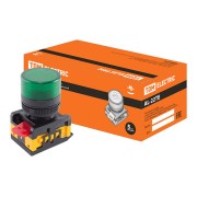 Лампа AL-22TE сигнальная d22мм зеленый неон/230В цилиндр SQ0702-0011