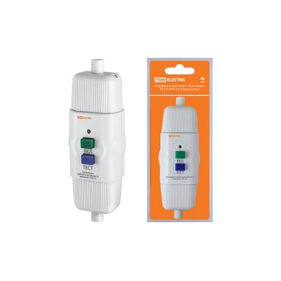 Устройство защитного отключения УЗО-А-IP54-16-30 (адаптер) 16А 30мА IP54 TDM Устройство защитного отключения УЗО-А-IP54-16-30 (адаптер) 16А 30мА IP54 TDM