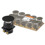 Выключатель кнопочный КЕ 021 2з 10A 660B IP40 без фиксации, черный SQ0753-0017