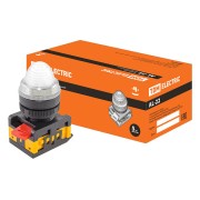 Лампа AL-22 сигн. d22мм бел. неон/230В цилиндр SQ0702-0033