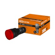 Лампа AD-16DS LED матрица d16мм красный 110В AC/DC SQ0702-0066