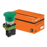 Кнопка BС31 Грибок без подсветки зеленый 1з SQ0704-0043