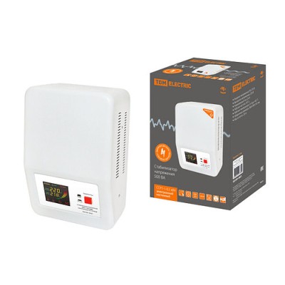 Стабилизатор напряжения ССР1-1-0,5кВА электронный настенный TDM Стабилизатор напряжения ССР1-1-0,5кВА электронный настенный TDM