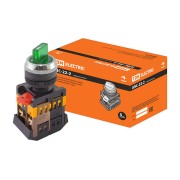 Переключатель АNС-22-2 на 2фикс.полож.зел.неон/240В I-O 1з+1р SQ0703-0002