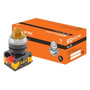 Лампа AL-22 сигнальная d22мм желтый неон/230В цилиндр SQ0702-0034