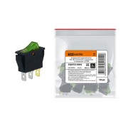 Клавишный переключатель IRS-101-G зеленый с подсветкой 2 положения 1з SQ0703-0044