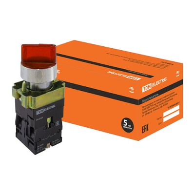 Переключатель BK 2465 2 положения красный 1з+1р SQ0703-0015 Переключатель BK 2465 2 положения красный 1з+1р SQ0703-0015