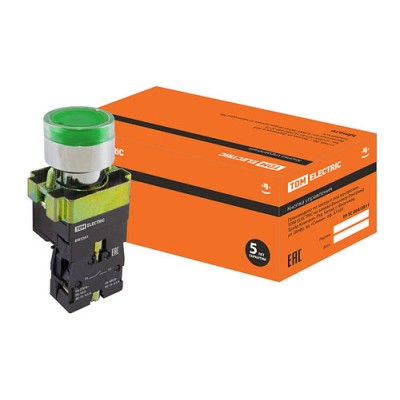 Кнопка BW3361 с подсветкой зеленый 1з SQ0704-0054 Кнопка BW3361 с подсветкой зеленый 1з SQ0704-0054