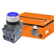 Кнопка с фиксацией MP2-21L LED в сборе d22мм/24В 1з+1р синяя SQ0747-0028