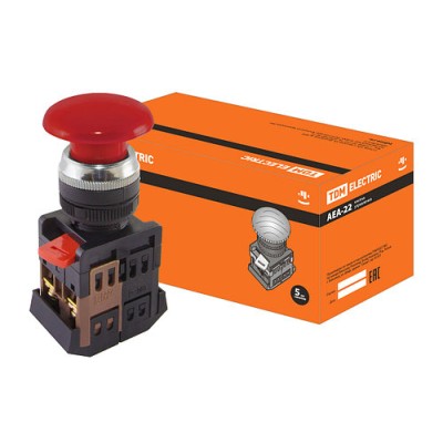 Кнопка AEA-22 Грибок красный d22мм 1з+1р SQ0704-0015 Кнопка AEA-22 Грибок красный d22мм 1з+1р SQ0704-0015