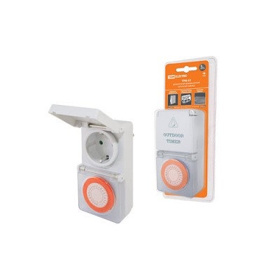 Таймер с розеткой механический ТРМ-03 3500Вт 24 часа SQ1506-0004 Таймер с розеткой механический ТРМ-03 3500Вт 24 часа SQ1506-0004