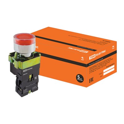 Кнопка BW3461 с подсветкой красный 1з SQ0704-0055 Кнопка BW3461 с подсветкой красный 1з SQ0704-0055