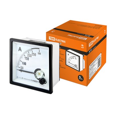 Амперметр А72 250А/5А-1,5 TDM Амперметр А72 250А/5А-1,5 TDM