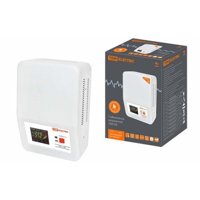 Стабилизатор напряжения ССР1-1-1 кВА электронный настенный TDM Стабилизатор напряжения ССР1-1-1 кВА электронный настенный TDM