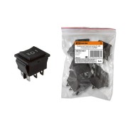 Клавишный переключатель YL-206 черный 3 положения 2з+2з SQ0703-0017