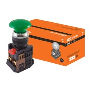 Кнопка AEA-22 Грибок зеленый d22мм 1з+1р SQ0704-0016