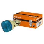 Лампа ENR-22 сигн.d22мм синий неон/230В цилиндр SQ0702-0042