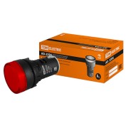 Лампа AD-22DS LED матрица d22мм красный 36В AC/DC SQ0702-0024