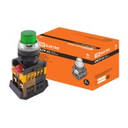 Кнопка ABLFP-22 зеленый d22мм неон/240В 1з+1р SQ0704-0006