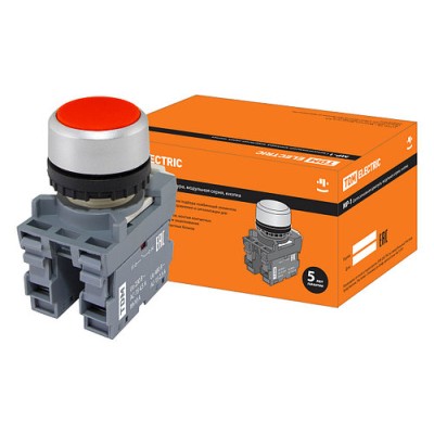 Кнопка MP1-20R в сборе d22мм 1з+1р красная SQ0747-0001 Кнопка MP1-20R в сборе d22мм 1з+1р красная SQ0747-0001