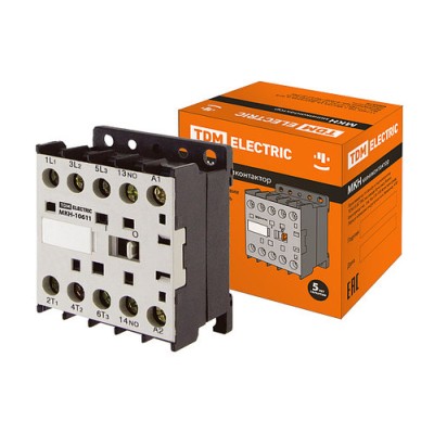 Контактор малогабаритный МКН-10611 6А 400В 1НЗ SQ0736-0013 Контактор малогабаритный МКН-10611 6А 400В 1НЗ SQ0736-0013