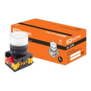 Лампа AL-22TE сигнальная d22мм белый неон/230В цилиндр SQ0702-0037