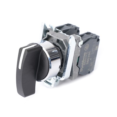 Переключатель SB4 в сборе модульный 22мм 3 позиции с фиксацией ручка 2НО SB4BJ33 Переключатель SB4 в сборе модульный 22мм 3 позиции с фиксацией ручка 2НО SB4BJ33
