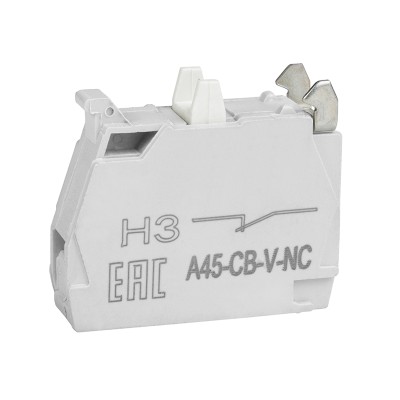 Контактный блок OptiSignal D22 A45-CB-V-NC 1НЗ винтовой зажим ZBE102 332201 Контактный блок OptiSignal D22 A45-CB-V-NC 1НЗ винтовой зажим ZBE102 332201