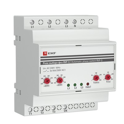 Реле выбора фаз RVF-3 EKF PROxima RVF-3 Реле выбора фаз RVF-3 EKF PROxima RVF-3