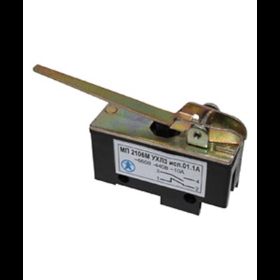 МП 2106М УХЛ3 исп.01.1А, 2-х пол., 10А, 660В, 1з+1р, IP00, рычаг, базовый, винт, микровыключатель (ЭТ) ET541431 МП 2106М УХЛ3 исп.01.1А, 2-х пол., 10А, 660В, 1з+1р, IP00, рычаг, базовый, винт, микровыключатель (ЭТ) ET541431