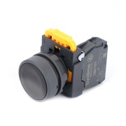 Кнопка SB5 в сборе модульная 22мм черная с возвратом пластик 1НО SB5AA21