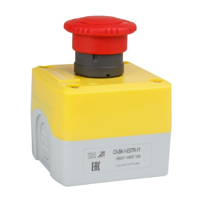 Пост кноп авар стоп OptiSignal D22 C5-BK-1-ESTR-11 1НО+1НЗ возв пов XALK178E 338522 Пост кноп авар стоп OptiSignal D22 C5-BK-1-ESTR-11 1НО+1НЗ возв пов XALK178E 338522