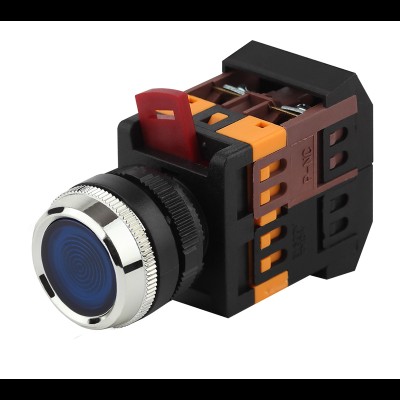 ЭРА Кнопка ABLFS-22 синий d22мм неон/240В 1з+1р (10/400/3200) Б0045657 ЭРА Кнопка ABLFS-22 синий d22мм неон/240В 1з+1р (10/400/3200) Б0045657