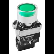 Кнопочный выключатель LAY5-BW3361 зеленый с подсветкой 1з te00306039