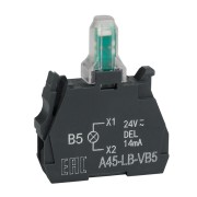 Световой блок OptiSignal D22 A45-LB-VB5 желтый 24VACDC ZBVB5 332204