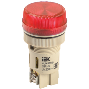 Лампа ENR-22 сигнальная d22мм красный неон/240В цилиндр IEK BLS40-ENR-K04