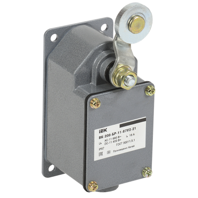 Выключатель концевой ВК-200-БР-11-67У2-21 1з+1р IP67 IEK KV-1-200-1 Выключатель концевой ВК-200-БР-11-67У2-21 1з+1р IP67 IEK KV-1-200-1
