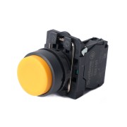SE Кнопка SB5 в сборе модульная 22мм выступающая желтая с возвратом пластик 1НО SB5AL51