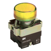 Индикатор LAY5-BU65 желтого цвета d22мм IEK BLS50-BU-K05