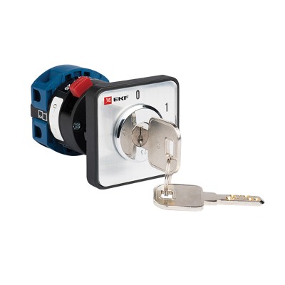 Переключатель кулачковый ПК-1-113 25А 3P «0-1» с ключом EKF PROxima pk-1-113-25 Переключатель кулачковый ПК-1-113 25А 3P «0-1» с ключом EKF PROxima pk-1-113-25