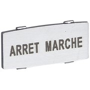Вставка узкая алюм. надпись "ARRET - MARCHE" Osmoz 024342