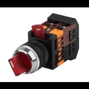 ЭРА Переключатель АNСLR-22-3 на 3 фикс.полож.красный неон/240В I-O 1з+1р (10/400/3200) Б0045682