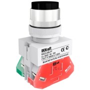 Выкл. кноп. с фикс. ABFP 22 мм черн. 220В ВK-22 25129DEK