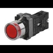 ЭРА Кнопка управления LAY5-BW3461 с подсветкой красный 1з (20/200/4000) Б0045661