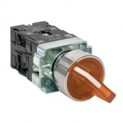 Переключатель BD21 2P c желтой подстветкой 230В NO EKF PROxima xb2-bk21-y-230