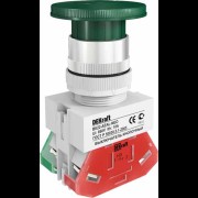 Выкл. кноп. грибок с фикс. AEAL 22 мм 1НО+1НЗ Цвет:ЗЕЛЕНЫЙ 220В ВK-22 25039DEK