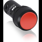 Кнопка CP1-10R-11 красная без фиксации 1НО+1HЗ (черное декоративное кольцо) 1SFA619100R1071