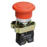 Кнопка LAY5-BS542 "Грибок" аварийн. с фикс. поворот. IEK BBG90-BS-K04