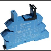 Розетка с безвинт. клеммами (пружинный зажим) для реле 41 серии 125В AC/DC в комплекте пластик. клипса опции: LED 93520125 93527024